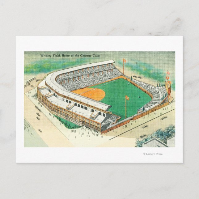 Aerial View of Wrigley Field # 3Chicago, IL Postcard (Front)