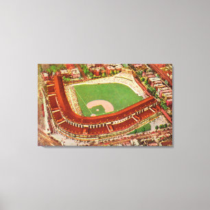 Aerial View of Wrigley FieldChicago, IL Canvas Print