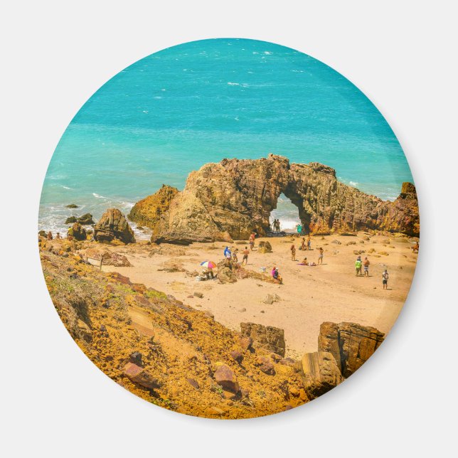 Aerial View Pedra Furada Jericoacoara Brazil Magnet (Front)