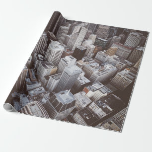 aerial view photography of city at daytime wrapping paper