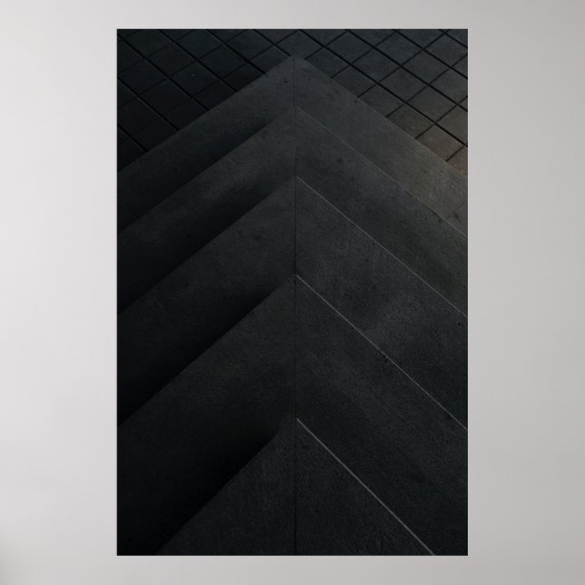 Aerial view photography of concrete step poster (Front)