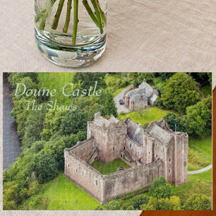 Aerial View Shaw Scottish Clan's Doune Castle Jigsaw Puzzle