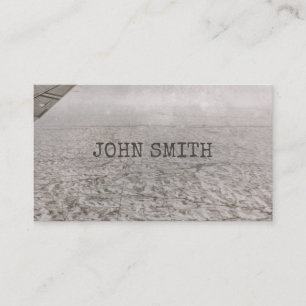 Aerial View Vintage Land Grid Scenery Boundaries Business Card