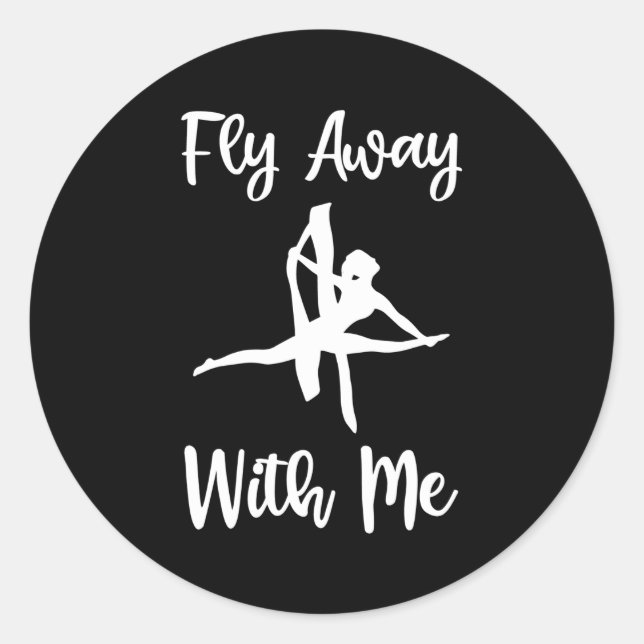 Aerial Yoga Classic Round Sticker (Front)