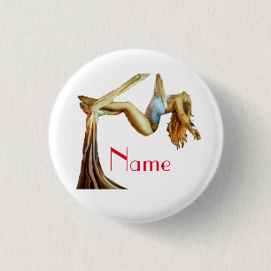 Aerial yoga fitness Thunder_Cove 3 Cm Round Badge