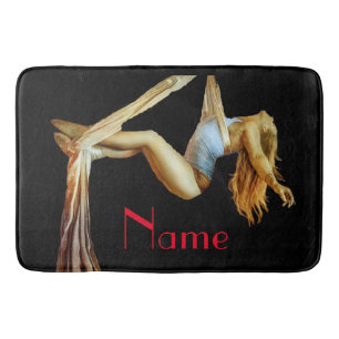 Aerial yoga fitness Thunder_Cove Bath Mat