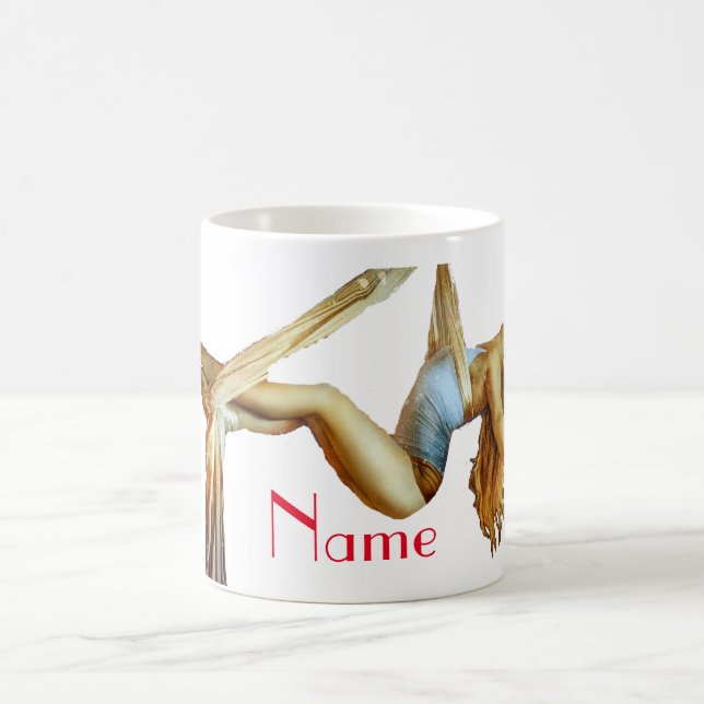 Aerial yoga fitness Thunder_Cove  Coffee Mug (Center)