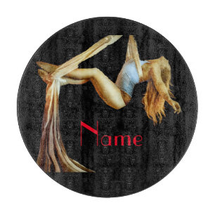 Aerial yoga fitness Thunder_Cove Cutting Board