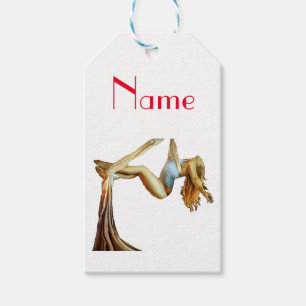 Aerial yoga fitness Thunder_Cove Gift Tags