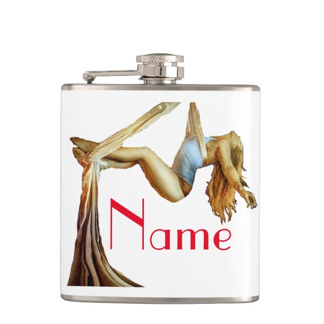 Aerial yoga fitness Thunder_Cove  Hip Flask (Front)