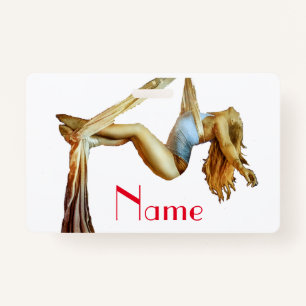 Aerial yoga fitness Thunder_Cove ID Badge