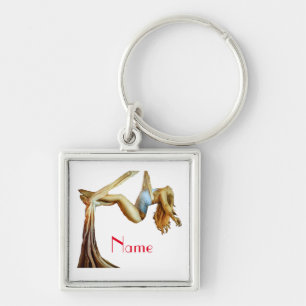 Aerial yoga fitness Thunder_Cove Key Ring