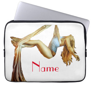 Aerial yoga fitness Thunder_Cove  Laptop Sleeve