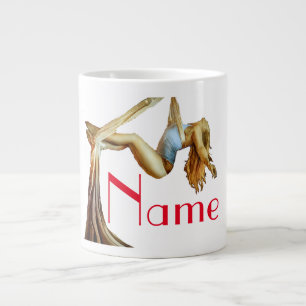 Aerial yoga fitness Thunder_Cove Large Coffee Mug