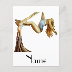 Aerial yoga fitness Thunder_Cove Postcard