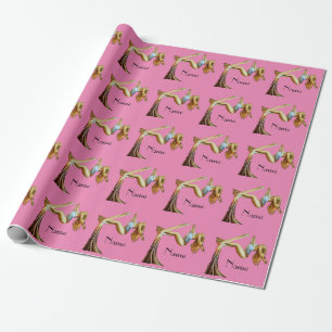 Aerial yoga fitness Thunder_Cove Wrapping Paper
