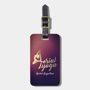 Aerial YOGA Meditation Pilates Fitness Instructor Luggage Tag