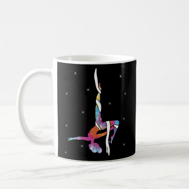 Aerialist - Aerial Silk Yoga - Aerial Silks Acroba Coffee Mug (Left)