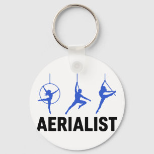 Aerialist Aerial Silk Yoga Gymnasts Acrots Trapeze Key Ring