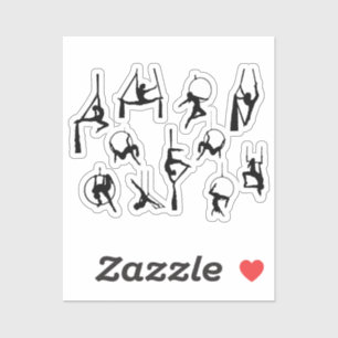 Aerialist Aerial Silks Lyra silhouettes