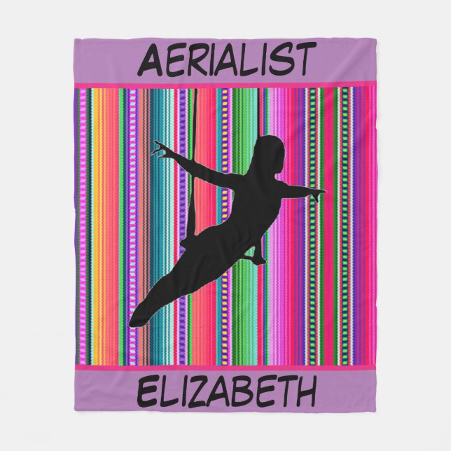 Aerialist Aztec Personalised Fleece Blanket (Front)