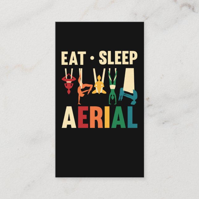 Aerialist Women Aerial Yoga Silks Business Card (Front)