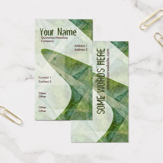 Aerialistic Vertical Business Card