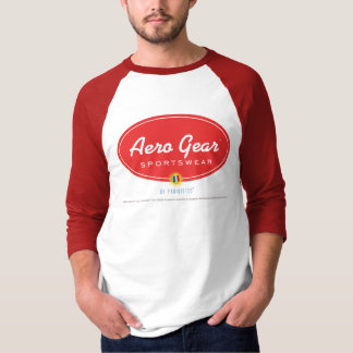 AERO·GEAR™ by Parisistos® Round Logo Colour Sleeve T-Shirt