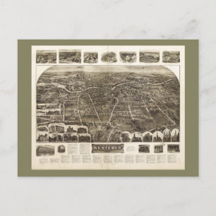 Aero View of Westerly, Rhode Island (1911) Postcard