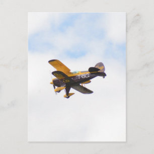 Aerobatic Biplane In Flight Postcard