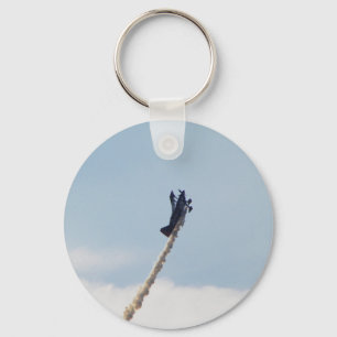 Aerobatic Biplane Key Ring