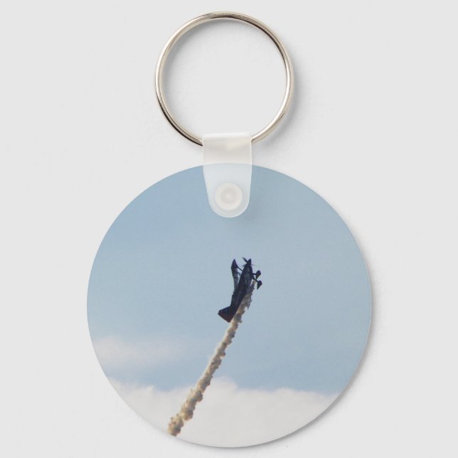 Aerobatic Biplane Key Ring (Front)