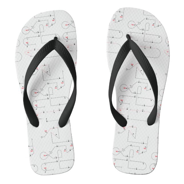 Aerobatic Pilot Flip Flops (Footbed)