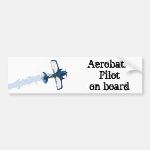 Aerobatic Pilot on board Bumper Sticker