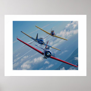Aerobatic Planes Poster