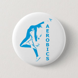 Aerobics 6 Cm Round Badge