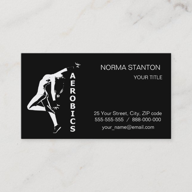 Aerobics Business Card (Front)