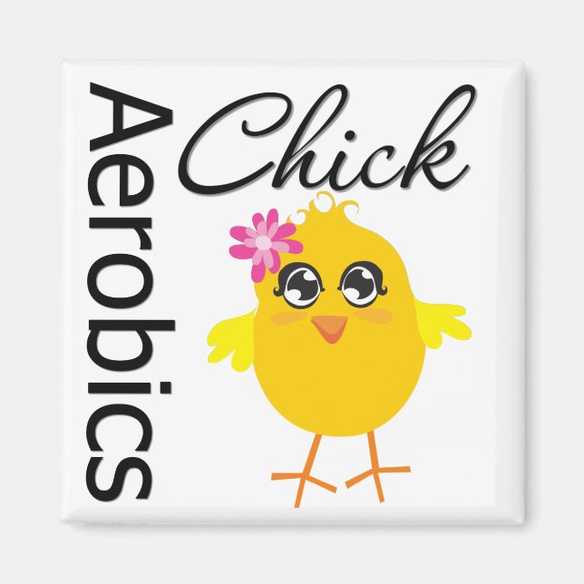 Aerobics Chick Magnet (Front)