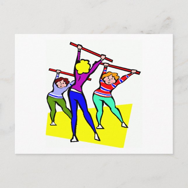 Aerobics Design Postcard (Front)