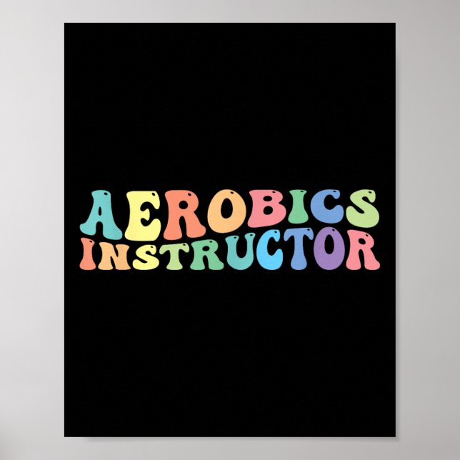 Aerobics Instructor Exercise Fitness  Poster (Front)