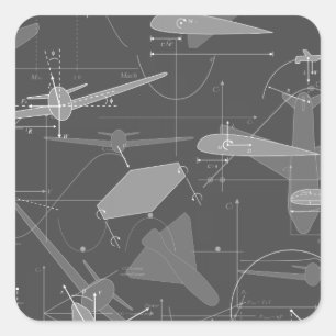 Aerodynamics Square Sticker