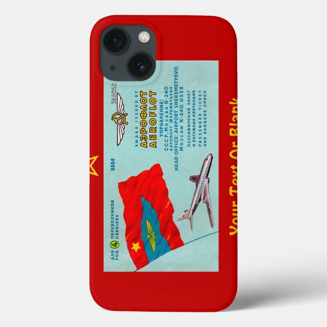 Aeroflot Passenger Ticket Case-Mate iPhone Case (Back)