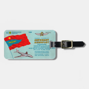 Aeroflot Passenger Ticket Luggage Tag