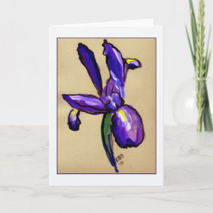 Aeronautical Iris Painting Greeting Card