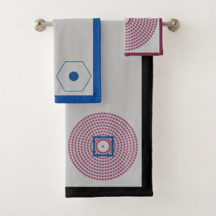 Aeronautical Symbols Chart Pilot Drone Bath Towel Set