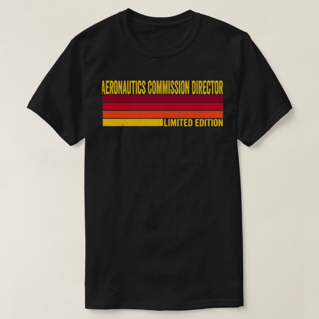 Aeronautics Commission Director T-Shirt (Design Front)