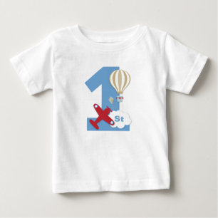 Aeroplane 1st birthday shirt