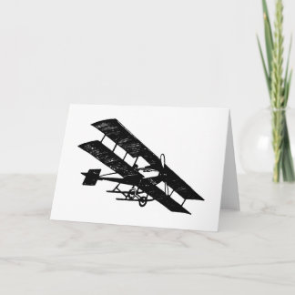 Aeroplane Aircraft Flying Machine Greeting Card