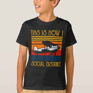 Aeroplane Aviation Pilot Funny This Is How Social T-Shirt
