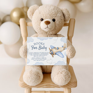 Aeroplane Aviator Books for Baby Insert Card